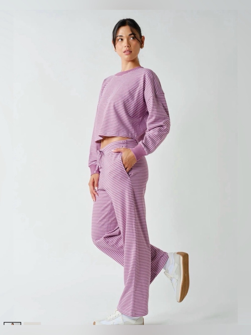 NWT Mono B Striped Set ~ Mulberry Dreams